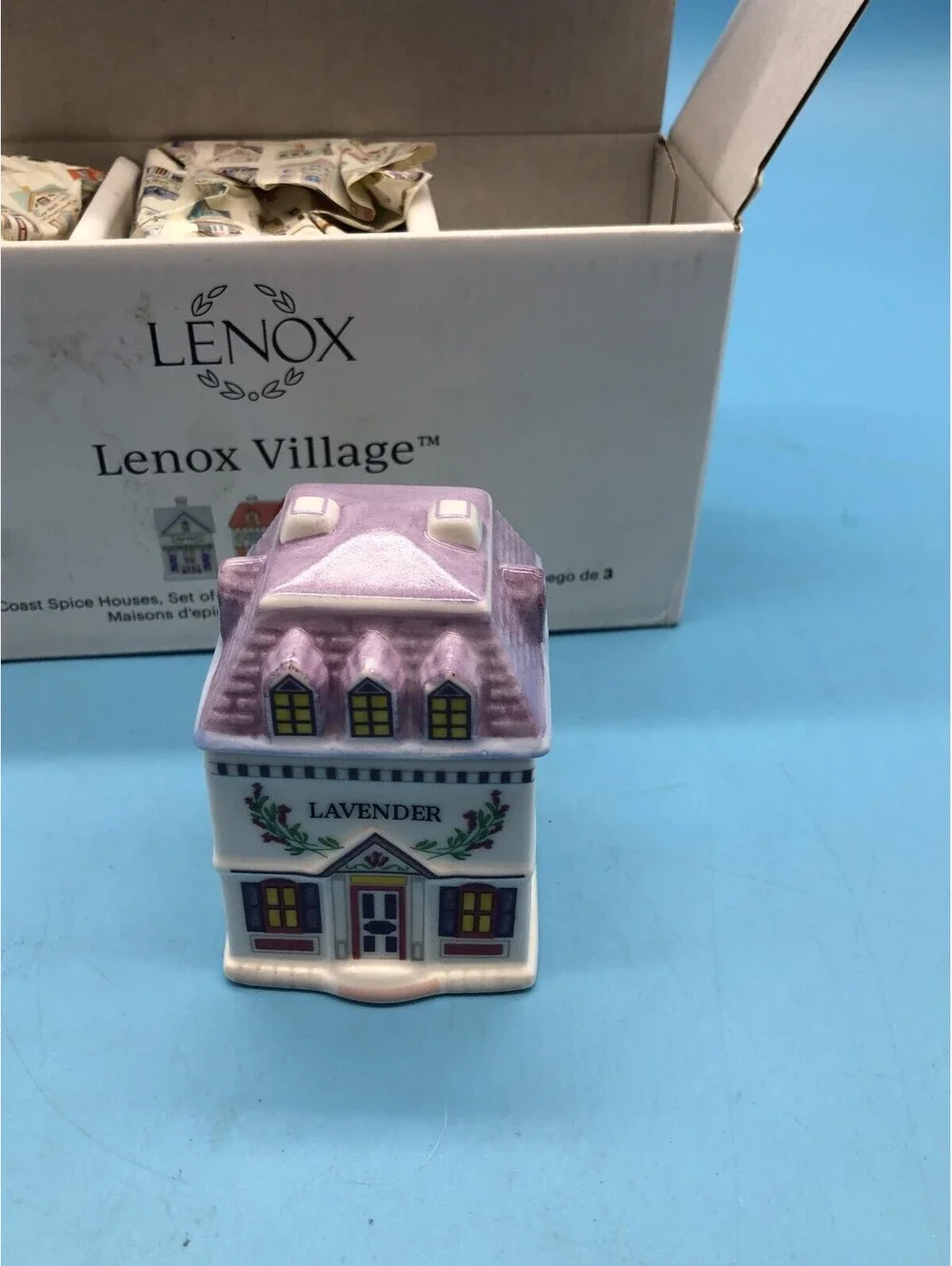 Lenox Village West Coast Spice Houses Set Of 3 Ceramic Spice Jars Multicolor